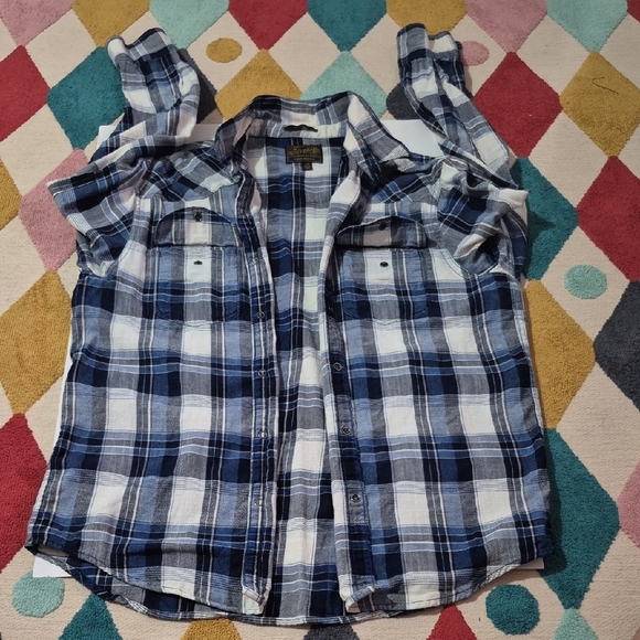 Lucky Brand "True Indigo" Classic Fit Flannel Shirt. - Picture 2 of 7
